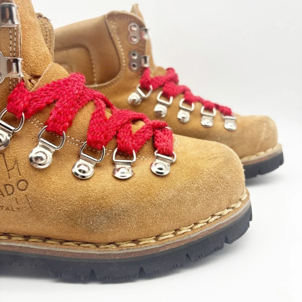 Kinney Shoes Vintage Colorado Brown Suede Italian Hiking Boots Size 5